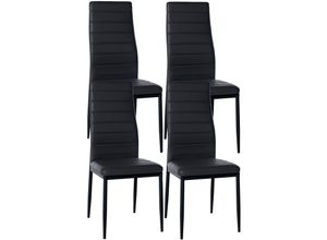 4255716306212 - 4er Set Esszimmerstühle Mayfair I Samt- Oder Kunstlederbezug I Gepolsterter Lehnstuhl I Polsterstuhl Mit 4-Fuß Metallgestell 4255716306212 - 4er Set Esszimmerstühle Mayfair I Samt- Oder Kunstlederbezug I Gepolsterter Lehnstuhl I Polsterstuhl Mit 4-Fuß Metallgestell
