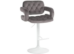 4255716309091 - Barhocker Dublin Mit Samt-Bezug I Höhenverstellbar
