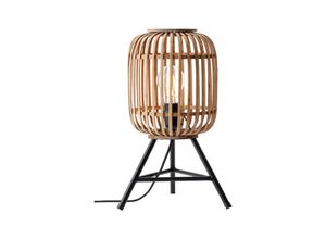 4004353347528 - BRILLIANT Lampe Woodrow Tischleuchte hellbraun 1x A60 E27 60W gf Normallampen n ent Mit Schnurzwischenschalter Für LED-Leuchtmittel geeignet