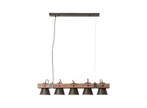 4004353359699 - BRILLIANT Lampe Plow Pendelleuchte 5flg schwarz stahl holz 5x A60 E27 10W gf Normallampen n ent Köpfe schwenkbar Kabel kürzbar - schwarz 4004353359699 - BRILLIANT Lampe Plow Pendelleuchte 5flg schwarz stahl holz 5x A60 E27 10W gf Normallampen n ent Köpfe schwenkbar Kabel kürzbar - schwarz