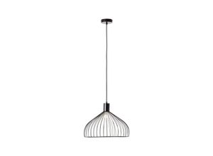 4004353390937 - Lampe Blacky Pendelleuchte 40cm schwarz matt 1x A60 E27 40W Kabel kürzbar   in der Höhe einstellbar - schwarz - Brilliant