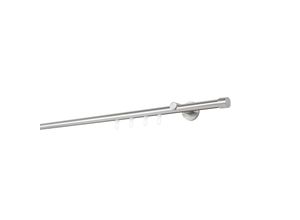 4066866165952 - Ondeco - Gardinenstange auf Maß Innenlauf 20mm Cap 1-lauf Vorhangstange Wandträger 65cm Stilgarnitur Gleiter für Vorhänge - Edelstahl-Optik - 330cm 4066866165952 - Ondeco - Gardinenstange auf Maß Innenlauf 20mm Cap 1-lauf Vorhangstange Wandträger 65cm Stilgarnitur Gleiter für Vorhänge - Edelstahl-Optik - 330cm