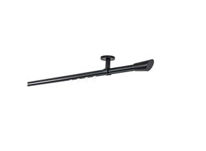 4066866192873 - Ondeco - Gardinenstange auf Maß Innenlauf 20mm Rag 1-lauf Vorhangstange Deckenträger 4cm Stilgarnitur mit Gleiter für Vorhänge - Schwarz - 280cm 4066866192873 - Ondeco - Gardinenstange auf Maß Innenlauf 20mm Rag 1-lauf Vorhangstange Deckenträger 4cm Stilgarnitur mit Gleiter für Vorhänge - Schwarz - 280cm