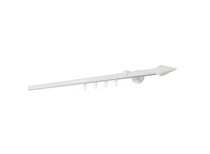 4066866172967 - Ondeco - Gardinenstange auf Maß Innenlauf 20mm Kegel 1-lauf Vorhangstange Wandträger 65cm Stilgarnitur Gleiter für Vorhänge - Weiß - 210cm 4066866172967 - Ondeco - Gardinenstange auf Maß Innenlauf 20mm Kegel 1-lauf Vorhangstange Wandträger 65cm Stilgarnitur Gleiter für Vorhänge - Weiß - 210cm