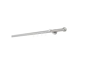 4066866167628 - Ondeco - Gardinenstange auf Maß Innenlauf 20mm Ball 1-lauf Vorhangstange Wandträger 65cm Stilgarnitur Gleiter für Vorhänge - Edelstahl-Optik - 140cm 4066866167628 - Ondeco - Gardinenstange auf Maß Innenlauf 20mm Ball 1-lauf Vorhangstange Wandträger 65cm Stilgarnitur Gleiter für Vorhänge - Edelstahl-Optik - 140cm