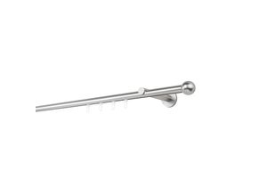 4066866175401 - Ondeco - Gardinenstange auf Maß Innenlauf 20mm Ball 1-lauf Vorhangstange Wandträger 12cm Stilgarnitur Gleiter für Vorhänge - Edelstahl-Optik - 170cm 4066866175401 - Ondeco - Gardinenstange auf Maß Innenlauf 20mm Ball 1-lauf Vorhangstange Wandträger 12cm Stilgarnitur Gleiter für Vorhänge - Edelstahl-Optik - 170cm
