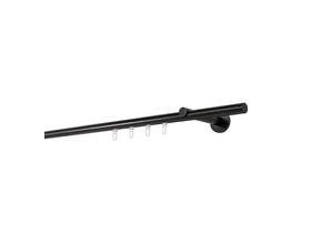 4066866178853 - Ondeco - Gardinenstange auf Maß Innenlauf 20mm Match 1-lauf Vorhangstange Wandträger 12cm Stilgarnitur Gleiter für Vorhänge - Schwarz - 210cm 4066866178853 - Ondeco - Gardinenstange auf Maß Innenlauf 20mm Match 1-lauf Vorhangstange Wandträger 12cm Stilgarnitur Gleiter für Vorhänge - Schwarz - 210cm