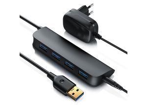 4251259163633 - Primewire aktiver 4 Port USB 32 Gen1 Hub Verteiler mit Netzteil leicht hohe Transportabilität USB-Adapter 4251259163633 - Primewire aktiver 4 Port USB 32 Gen1 Hub Verteiler mit Netzteil leicht hohe Transportabilität USB-Adapter