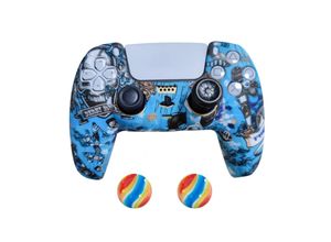 4066914169277 - 2 x Schutzhülle für Playstation 5 DualSense Controller Skin Silikon Schutz Motiv