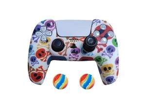 4066914169154 - 2 x Schutzhülle für Playstation 5 DualSense Controller Skin Silikon Schutz Motiv