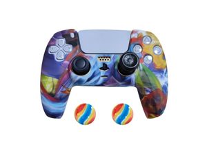 4066914169086 - 2 x Schutzhülle für Playstation 5 DualSense Controller Skin Silikon Schutz Motiv