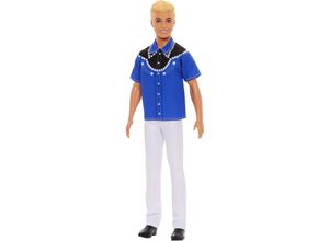 0194735176861 - Barbie Fashionistas blonde Ken-Puppe mit Westernlook 0194735176861 - Barbie Fashionistas blonde Ken-Puppe mit Westernlook