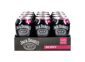 5099873115145 - Jack Daniels Whiskey & Berry Mixgetränk 100 % vol 033 Liter Dose 12er Pack