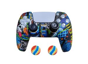 4066914169116 - 2 x Schutzhülle für Playstation 5 DualSense Controller Skin Silikon Schutz Motiv