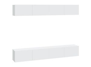 8720287103363 - Bonnevie - TV-Wandschränke 4 Stk TV-Schrank Weiß 100x30x30 cm vidaXL