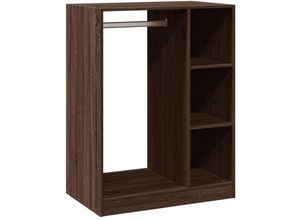 8721012497153 - Vidaxl - Kleiderschrank Braun Eichen-Optik 77x48x102 cm Holzwerkstoff Braun