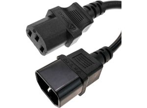 8434185379743 - CableMarkt - IEC-60320 C13 bis C14 50 cm Netzkabel