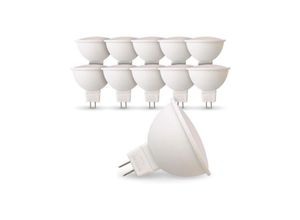 3700710812036 - Eclairage Design - Set mit 10 LED-Lampen GU53 MR16 12V 5W Eq 40W Température de Couleur Blanc chaud 2700K