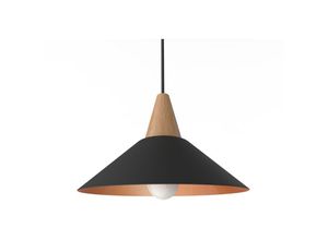 8052961756191 - Lumicom - funnel sospensione 25 nero foglia