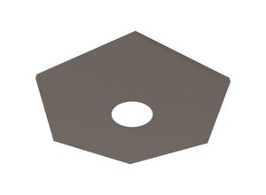 8052961758836 - Lumicom - river hex 1x plafoniera monocolore lucido