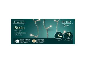 8717427546456 - Led Lichterkette Basic 300 cm 40 Lichter warmweiß - Lumineo