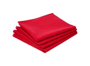 3560239510345 - Atmosphera Créateur Dintérieur - 4er-Set Servietten aus Baumwolle - rot - 40x40 cm