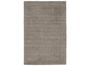 4054293082263 - Teppich OBSESSION My Maori 220 Teppiche Gr B L 80 cm x 150 cm 13 mm 1 St grau (taupe) Esszimmerteppiche Uni-Farben Material 100% Viskose handgewebt große Farbauswahl