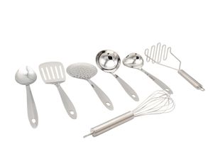 4006776122515 - Kochbesteck-Set KRÜGER Kochbesteck-Sets silberfarben (edelstahlfarben) Kochbesteck-Sets Küchenhelfer-Sets aus rostfreiem Edelstahl