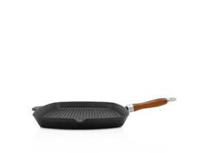 4006776061739 - Steakpfanne Einsenguss Grill-  Steakpfanne RUSTICA 28 x 28cm Gusseisen (1-tlg) für Induktions-Kochfelder geeignet schwarz