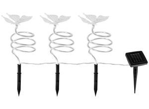 4028998042952 - I-Glow LED-Solar-Gartenstecker Spirale - 3er-Set