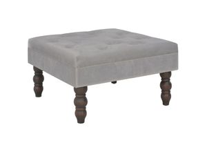 8718475731672 - Bonnevie - Hocker Dunkelgrau 60 x 60 x 36 cm Samt vidaXL710460