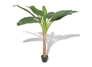 8718475533054 - Bonnevie - Künstlicher Bananenbaum mit Topf 150 cm Grün vidaXL822854