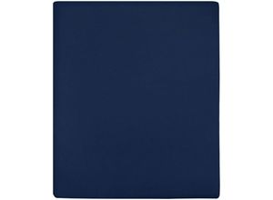 8720286658543 - Vidaxl - Spannbettlaken 2 Stk Jersey Marineblau 100x200 cm Baumwolle 274385