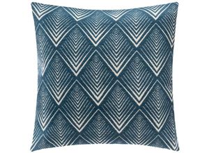 3560238665213 - Atmosphera Créateur Dintérieur - Kissenbezug - Baumwolle und Raupenmuster - blau - 40x40 cm 3560238665213 - Atmosphera Créateur Dintérieur - Kissenbezug - Baumwolle und Raupenmuster - blau - 40x40 cm
