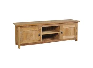 8718475558644 - TV-Schrank，TV-Möbel Massivholz Teak 120x30x40 cm vidaXL