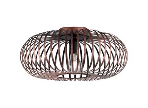 4017807356823 - - Robuste Decken Lampe Gästezimmer Käfig Gestell Strahler rund kupfer-färbig Leuchten 606900162