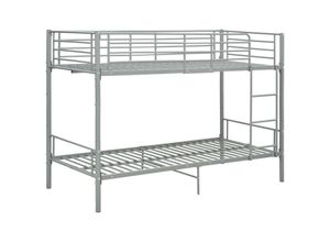 8719883825458 - vidaXL - Etagenbett - Metall - grau - 90x200 - cm