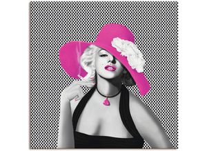 4059745505611 - Wandbild ARTLAND Marilyn in Pop Art Bilder Gr B H 70 cm x 70 cm Leinwandbild Stars 1 St pink Bild Kunstdruck Leinwandbild Kunstdrucke Bilder als Alubild Leinwandbild Wandaufkleber oder Poster in versch Größen