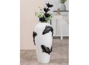 4063387528778 - Bodenvase CASABLANCA BY GILDE Vase Koi\ weiß Vasen B H T 35cm x 73cm x 35cm B35cm H73cm T35cm 4063387528778 - Bodenvase CASABLANCA BY GILDE Vase Koi\ weiß Vasen B H T 35cm x 73cm x 35cm B35cm H73cm T35cm
