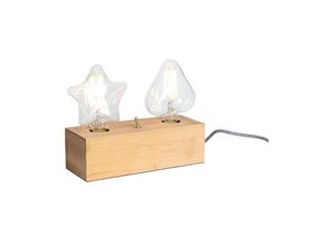 Image of 011409 – Stehlampe "eureka", Doppeldouille E27 und Bambus, 26 x 10 x 8 cm - Opjet