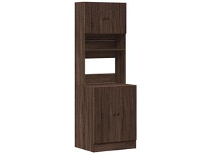 8721102595257 - Vidaxl - Küchenschrank Braun Eichen-Optik 60x50x180 cm Holzwerkstoff 900805