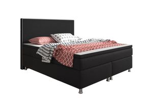 4260263717732 - Inter Handels Boxspringbett King Size 180 x 200 cm Schwarz - versch Farben