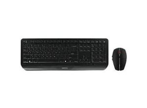 4025112092008 - CHERRY GENTIX DESKTOP - Tastatur-und-Maus-Set - US mit Euro-Symbol - Schwarz