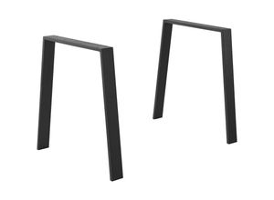 4059438583186 - [encasa] - Tischgestell Kraftisried 2er Set 55 70x72cm Stahl Schwarz