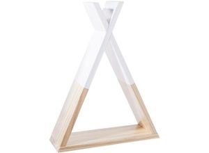 3560234465428 - Atmosphera Créateur Dintérieur - Kinder-Wandregal Tipi - weiß h 39 cm