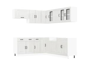 8721158505217 - Vidaxl - 11-tlg Küchenschrank-Set Kalmar Hochglanz-Weiß Holzwerkstoff