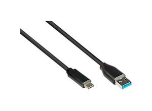 4014619554713 - Anschlusskabel USB 32 Gen2 (10GBit s 3A) Stecker A an USB-C™ Stecker CU schwarz 1m Good Connections® 4014619554713 - Anschlusskabel USB 32 Gen2 (10GBit s 3A) Stecker A an USB-C™ Stecker CU schwarz 1m Good Connections®