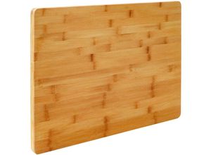 4260352175221 - - 2cm dickes xl Schneidebrett 50x35cm Bambus Holz Schneidbrett Holzbrett Küche - holzfarben