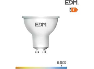 8425998353860 - E3 35386 Bombilla Dicroica Led Gu10 8W 600Lm 6400K Luz Fria 120° Ø5X55Cm EDM