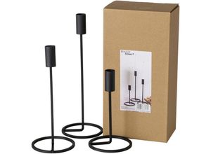 4020607687431 - Boltze Gruppe - Boltze Kerzenleuchter Kerzenhalter Schwarz Eisen Kerzenständer 1018034 4020607687431 - Boltze Gruppe - Boltze Kerzenleuchter Kerzenhalter Schwarz Eisen Kerzenständer 1018034